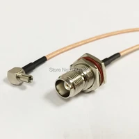 new tnc female bulkhead nut switch ts9 convertor pigtail cable rg316 wholesale fast ship 15cm 6adapter