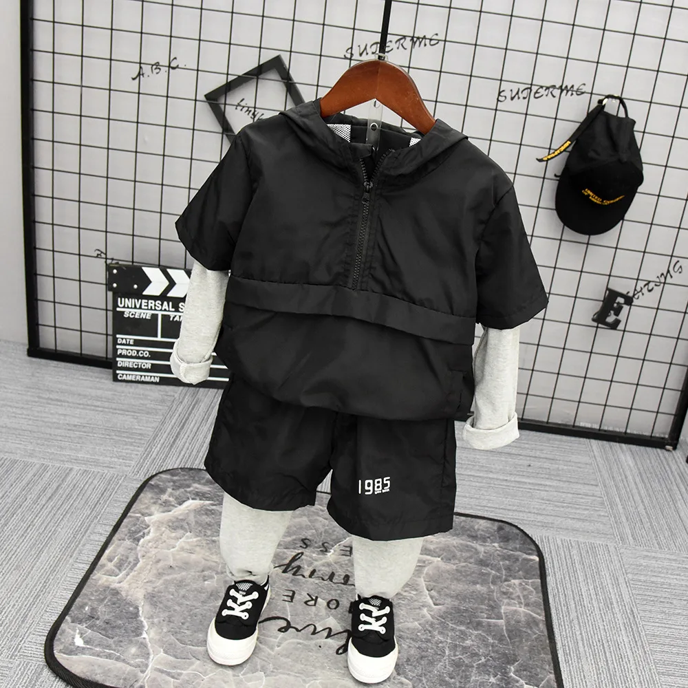 Korean Fashion Children Clothing Boys Tracksuits Toddler Casual Sport Sets Baby Boy Sweatpants Jog Pants Letter Printed Clothes |