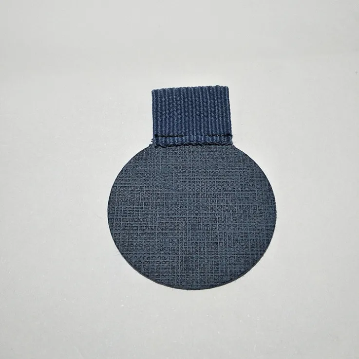 Round-Blue Climemo 3 шт. самоклеющаяся кожаная клипса карандаш эластичная петля для ноутбуков журналов вен Тип модный подарок День святого Валентина - Цвет: Round-Blue
