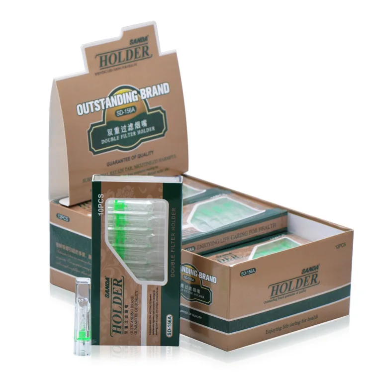 

480pcs disposable Smoke Tobacco Cigarette Holder triple Filter Retain Tar healthy Smoking pipe Filter Ash Filtration mouth tip