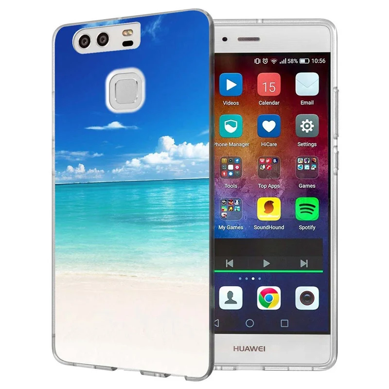 For Huawei P9lite/P8 Lite 2016 2017 Y5 II 2 Y5ii / Y6 Compact Honor 5A LYO-L21 Soft TPU Silicone Pattern Clear Case B015 |