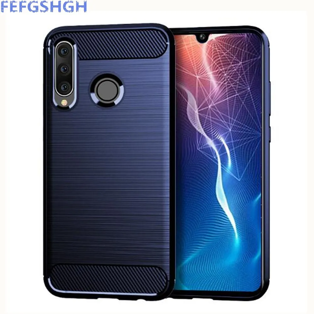 Чехол из углеродного волокна для Huawei Honor 20 Pro YAL L41 резиновый силиконовый чехол