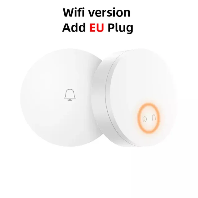 wifi add EU plug Беспроводной дверной звонок Xiaomi Mijia Linptech Wi-Fi с функцией интеллектуального управления памятью от Mijia 110-240 В переменного тока - Цвет: wifi add EU plug