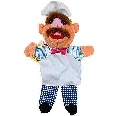 Кукла Muppets Кермит Лягушка Fozzie медведь шведский шеф-повар мисс поросенок гонзо плюшевые мягкие 28 см Ручные куклы для малышей Детские игрушки - Цвет: Swedish Chef