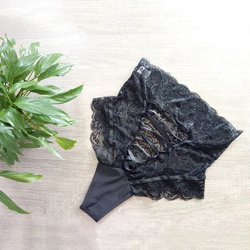 Женские модные сексуальные кружевные трусики с высокой талией|underwear thong|fashion