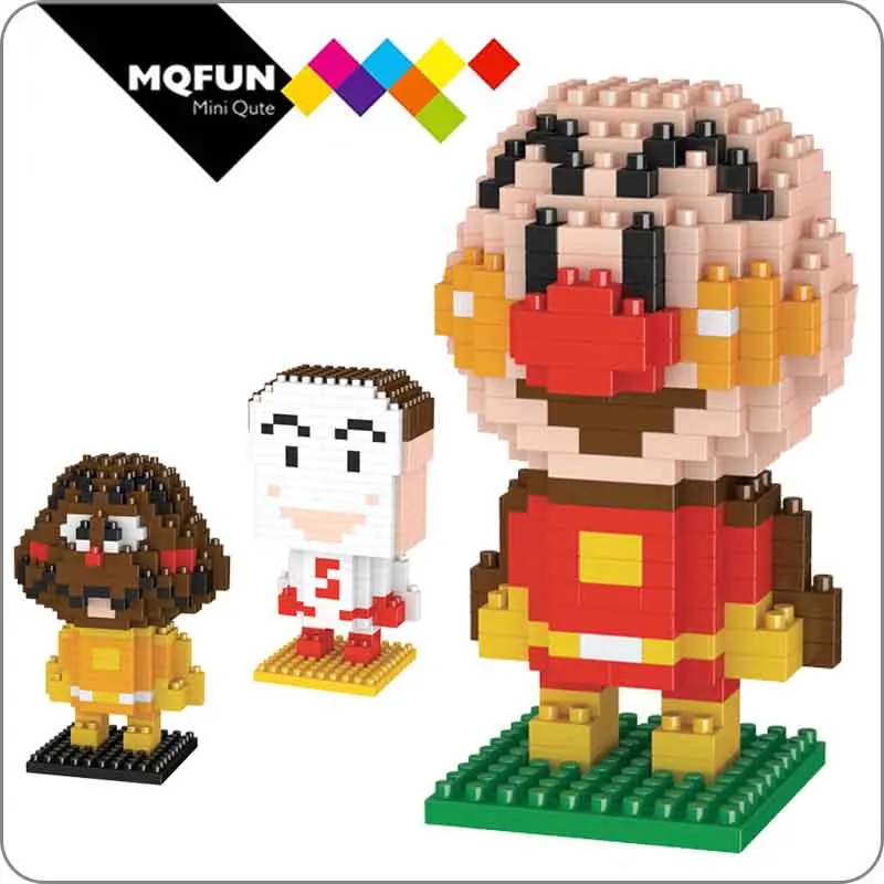 Мини Алмазные Японские Аниме Мультфильмы LNO anpanman ABS пластиковые строительные