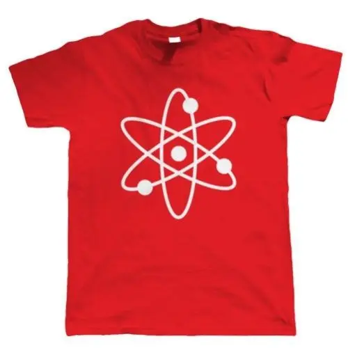 Atom мужские Hipster Футболка-Пособия по физике подарок на день рождения для папы его |