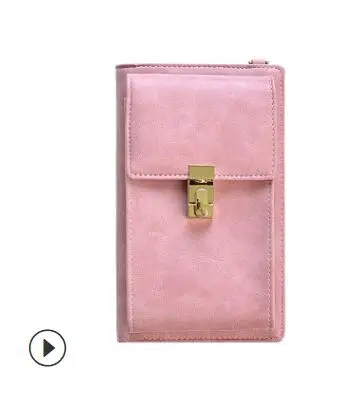 9055 pink Брендовый женский винтажный кошелек, женский клатч Carteira Feminina, длинный женский кошелек на молнии с застежкой, модная повседневная сумка для монет - Цвет: 9055 pink