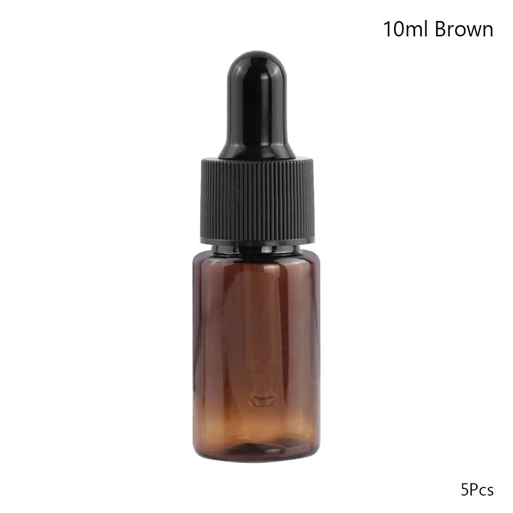 10ml Новинка, 5 шт. 10/15/20 мл химические реагенты для пипетки падение Янтарный Стекло ароматерапия Пипетка для жидкости бутылки многоразового использования бутылки - Цвет: 10ml