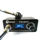 Портативный цифровой электронный паяльник T12 QUICKO T12-942, сварочный станок SMD для ремонта материнских плат BGA