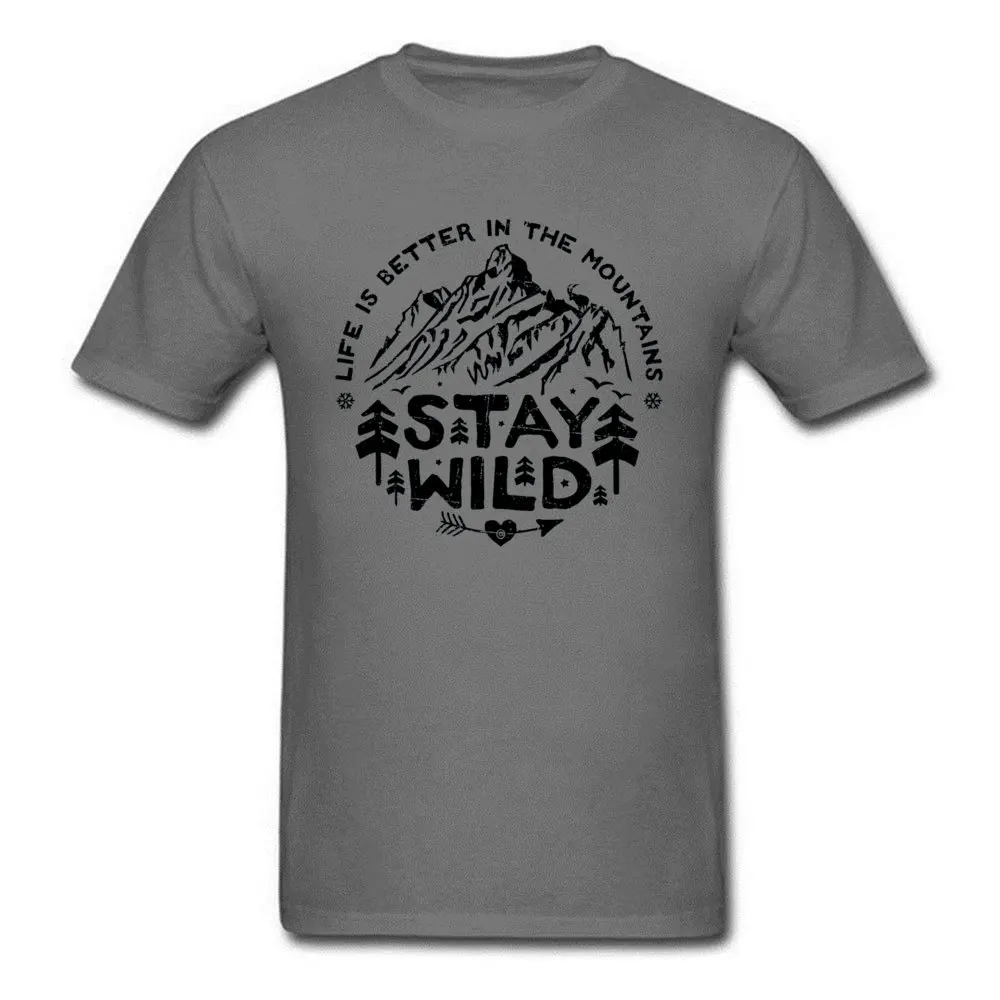 

Футболка с надписью «Stay Wild Mount Hill», 100% хлопок