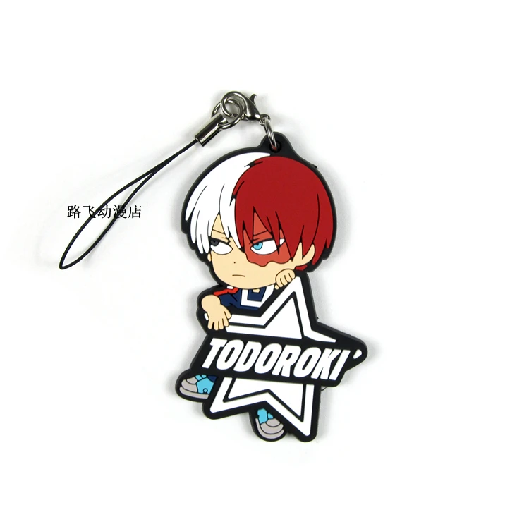 My Hero Academy Bakugo Katsuki OCHACO URARAKA Todoroki Shoto Asui Tsuyu фигурка аниме модель резиновый брелок Подвеска 6 см