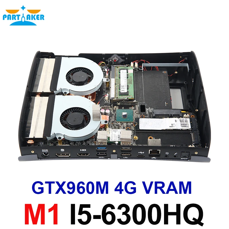 KabyLake Skylake 14nm I7 7700HQ i7 6700HQ GTX960M 4G VRAM DDR4 SO DIMM Windows 10 Мини ПК игровой офисный компьютер HTPC