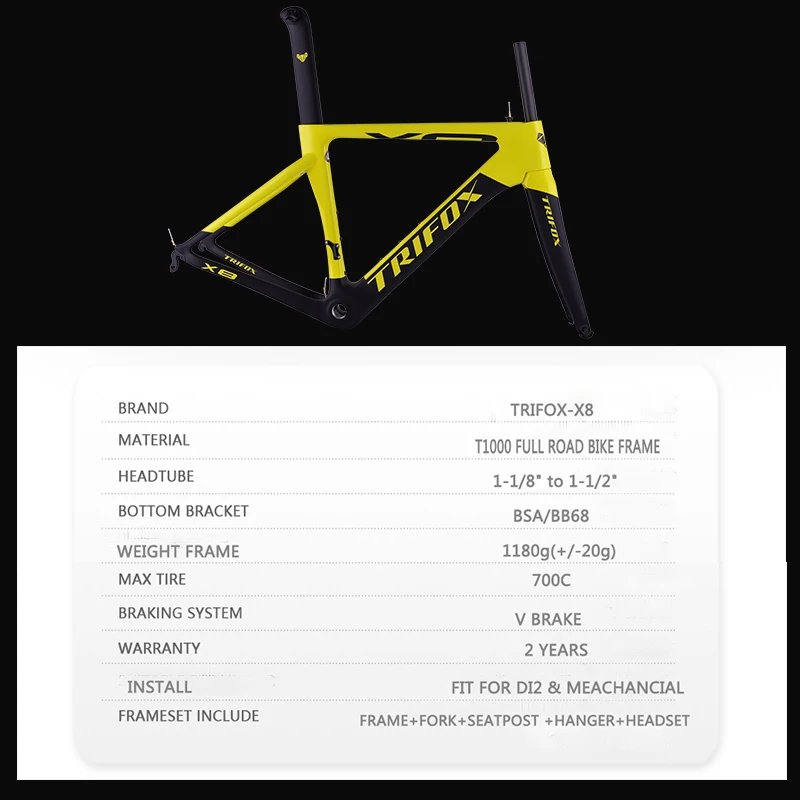 Карбоновая mtb шоссейная рама велосипеда T1000 UD дешевая TRIFOX для велосипеда из углерода из Китая рама для горного велосипеда 29er 48 51 54 56 велосипедная карбоновая рама
