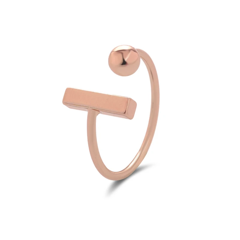 Oly2u Новые простые 2017 новые модные женские кольца с шариком элегантные милые