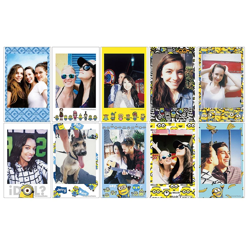 Оригинал Fujifilm Fuji Instax Mini 8 Желтый Миньон пленка 10 листов для 7 9 50 s 90 25 Share SP 1 2