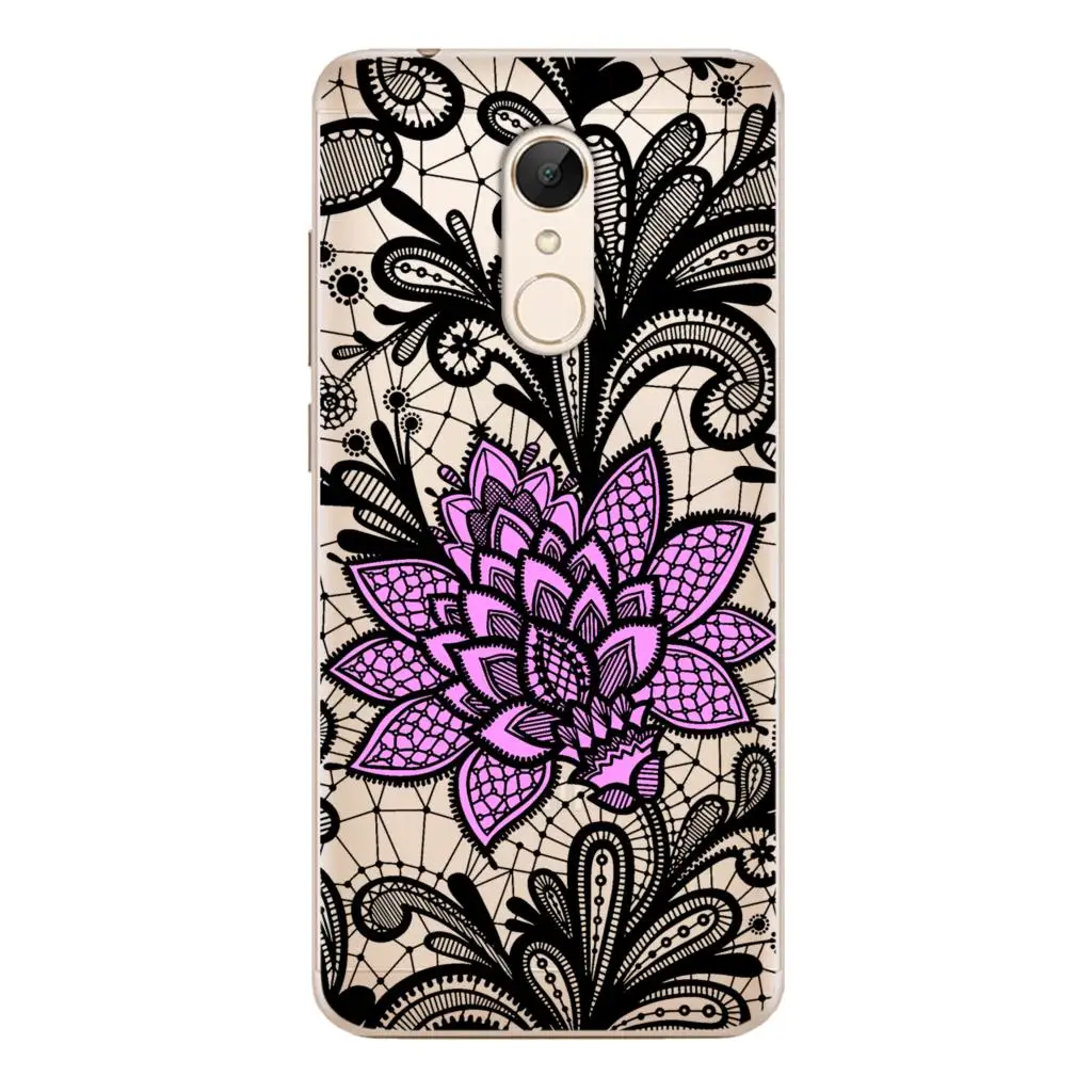 For Xiaomi Redmi 5 Case Cover 5.7&quot Soft TPU Silicone Popular Cute Color Mandala Lace Stripe Flower Painted Protective Phone |