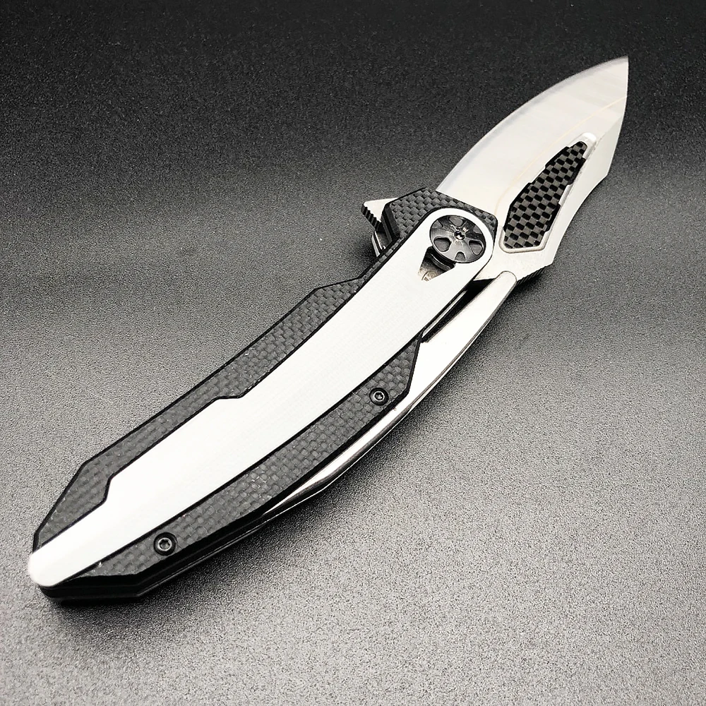 ZT 0999 складной нож для выживания ZT0999 D2 из стали+ углеродного волокна, карманный нож с ЧПУ для кемпинга, охоты, активного отдыха, инструмент для повседневного использования