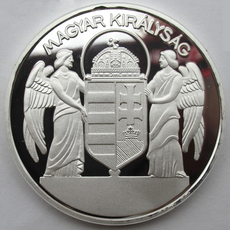 Король миклос Хорти Венгрия Серебряная пластина медаль МОНЕТА памятная монета