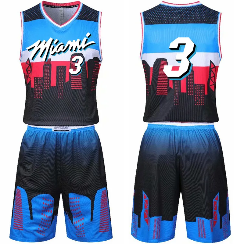 Мужской баскетбольный костюм тренировочный с принтом|Баскетбольные майки| |