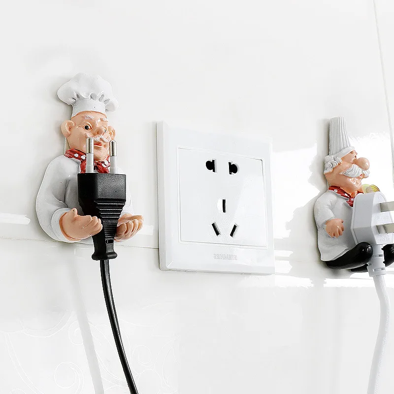 LISM кухонная розетка шнур питания для хранения Полка держатель настенный клей