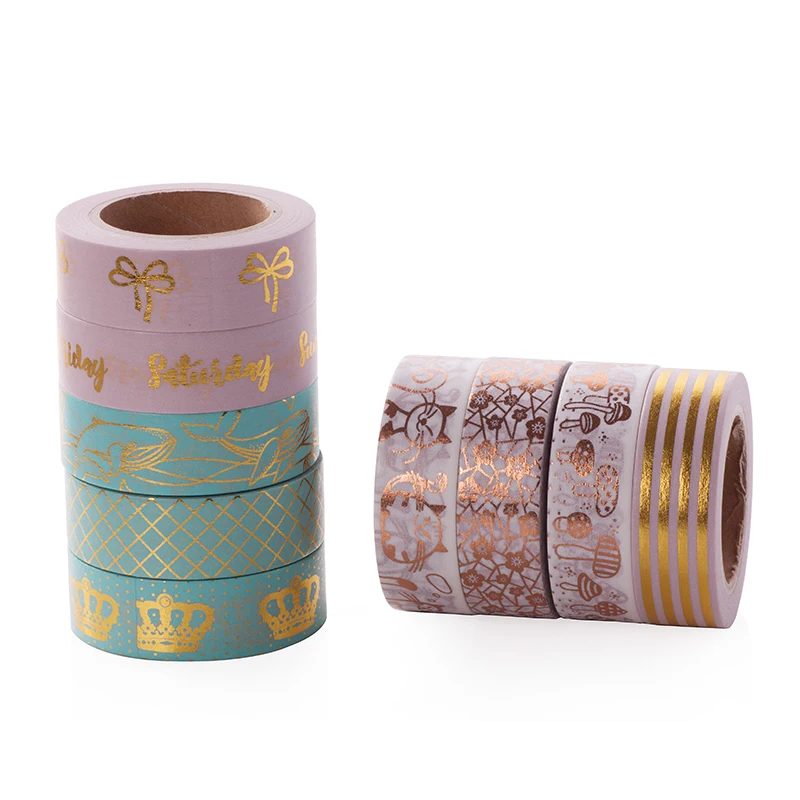 

Pink Foil Washi Tape Stationery Diy Scrapbooking Photo Album School Tools Kawaii Scrapbook Paper Washitape Stickers Mask