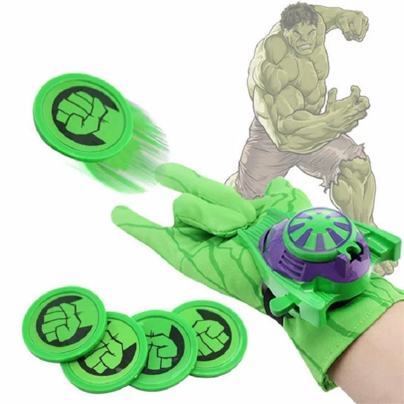 2019 Cosplay Marvel Avengers Super Heroes Gloves Laucher Spiderman Batman Ironman Glove Gants Props Christmas Gift for Kid Toys | Игрушки и