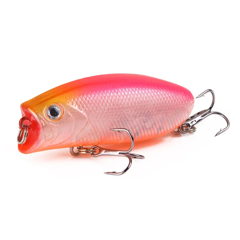 1 шт. 11 г 5,5 см большой Поппер рыболовные приманки 3D глаза приманка Topwater Crankbait Воблеры снасти Поппер японская приманка - Цвет: D