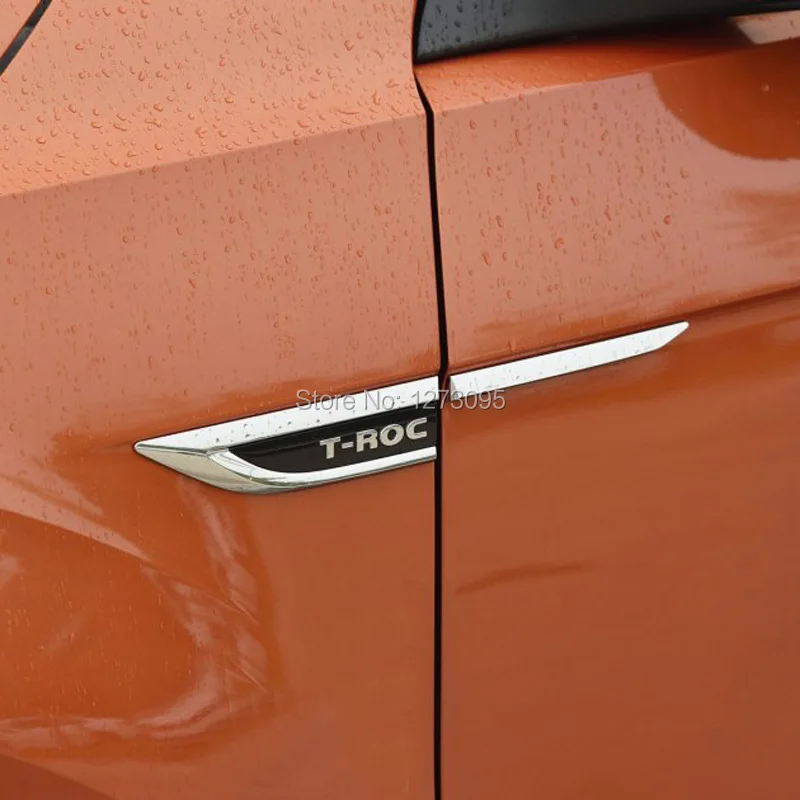 Для Volkswagen VW T-Roc T Roc TROC A11 4 Движения передняя дверь боковое крыло значок с эмблемой наклейка Аксессуары для стайлинга автомобилей