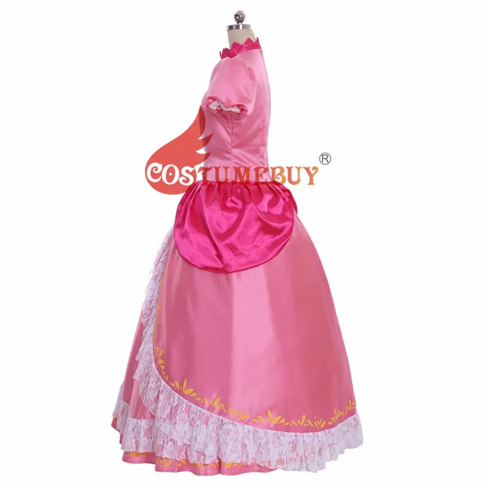 Costumebuy Марио Персик платье принцессы косплей женская бальное платье платья для женщин розовый Хэллоуин костюм Индивидуальный заказ