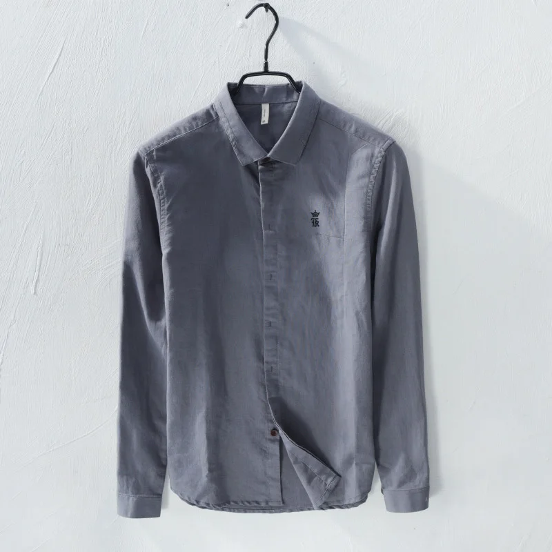 RESERVA ARAMY Sergio K camisa социальной masculina 2018 Мужская льняная рубашка Новые повседневные