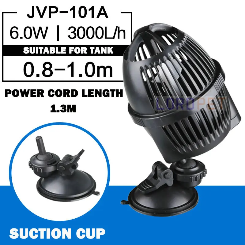 JVP101A SunSun JVP циркуляционный аквариумный волновой генератор, водяной насос, генератор волн, всасывающий магнит для аквариума, 3W, 6 Вт, 12 Вт, 24 Вт, 48 Вт, мульти мощность, 220 В - Цвет: JVP101A