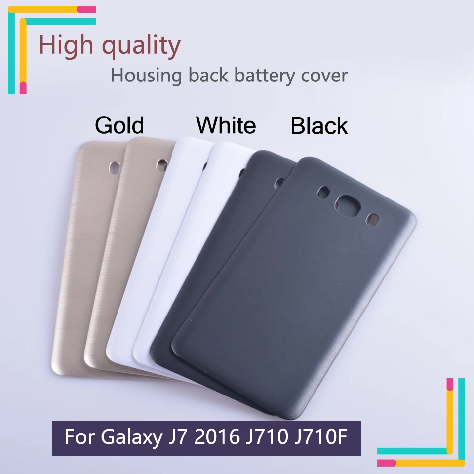 10 шт./лот чехол для аккумулятора Samsung Galaxy J7 2016 J710 задняя крышка J710FN J710M J710H|Корпусы и