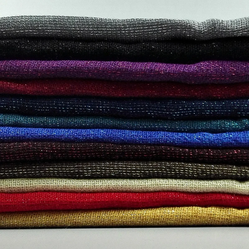 Шарф с кисточками золотой шелковый шарф в этническом стиле хлопковый для женщин