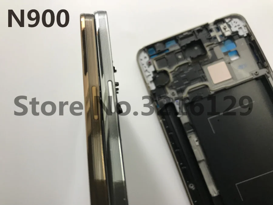 Полный корпус средняя рамка + резиновая задняя крышка стеклянный объектив