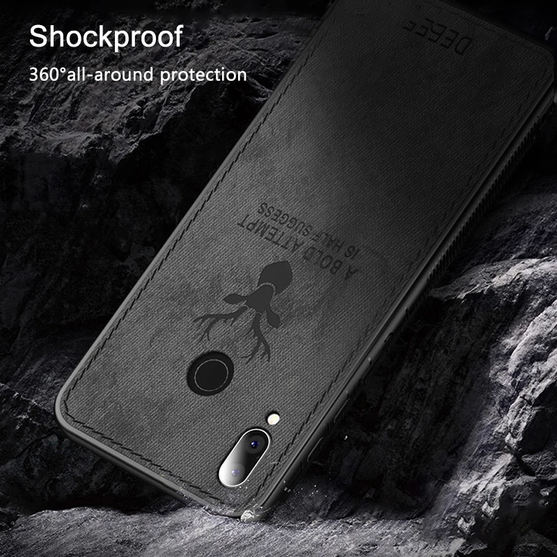 Keajor Fashion Case For Huawei P20 Lite Soft Fabric TPU Silicone Bumper Ultra-thin Shockproof Back Cover pro |