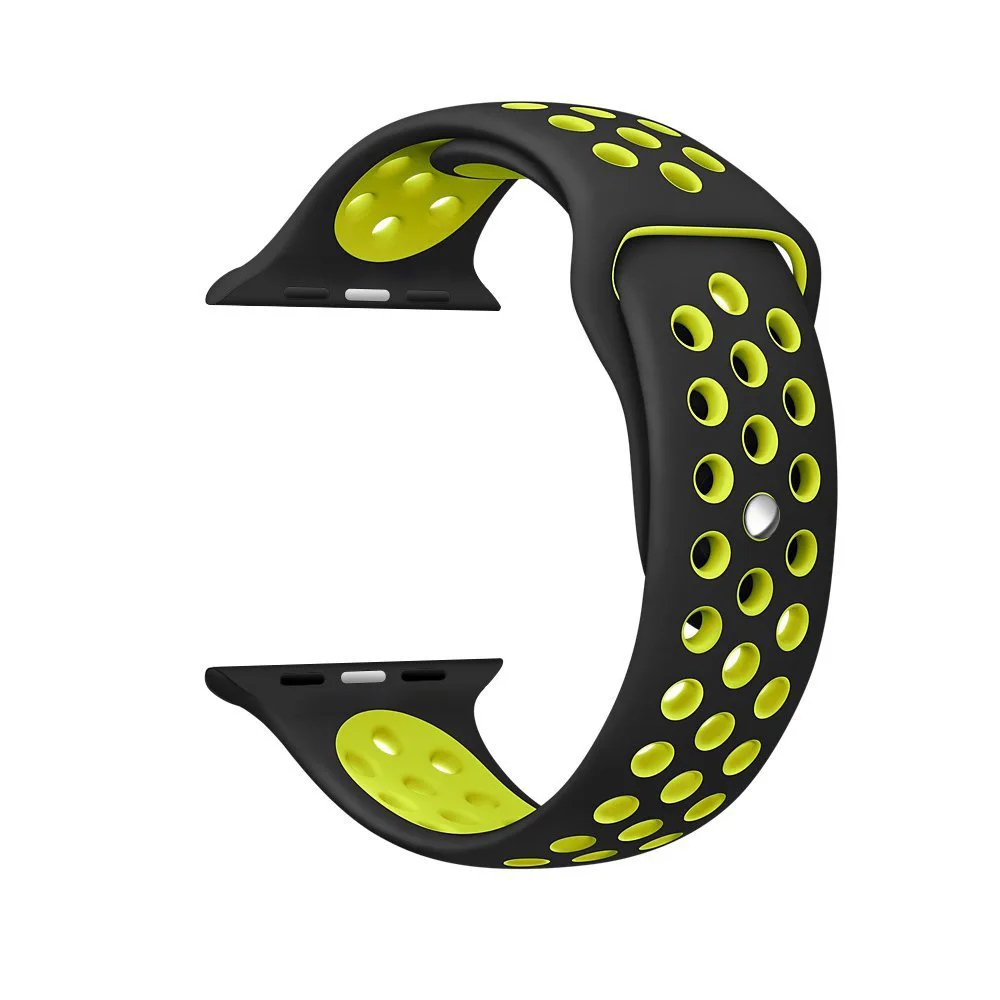 Спортивный силиконовый ремешок BUMVOR для Apple watch nike 44/40 мм и 42/38 браслет наручный iwatch