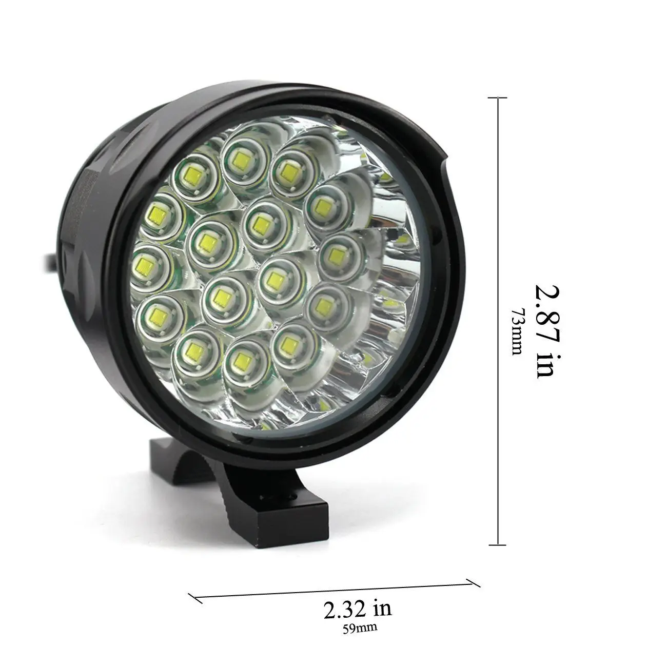 AIMIHUO фары на мотоцикле 16 * CREE T6 налобный фонарь СВЕТОДИОДНЫЙ морских прогулок и