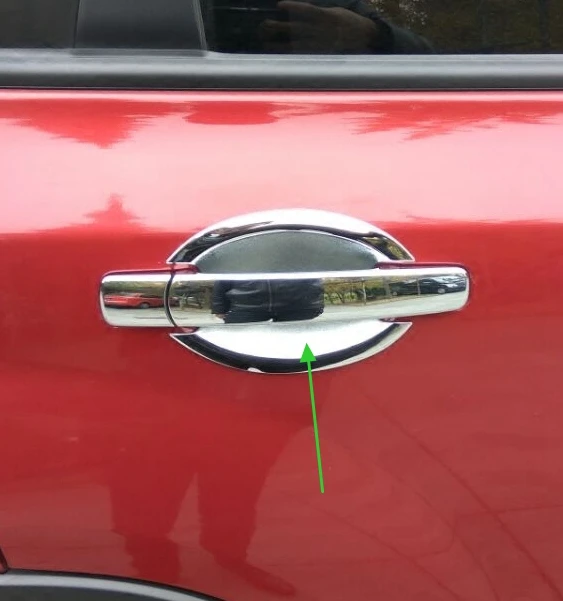 Высококачественные автомобильные ABS хромированные дверные ручки наклейки для