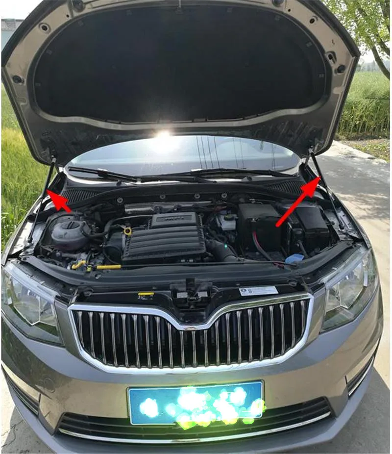 Две стороны авто капот газа Распорки шок Распорки Лифт поддерживает для Skoda Octavia a7