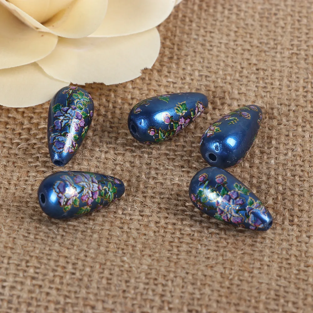 DoreenBeads акриловая живопись винтажные японские разделительные бусины Tensha капля