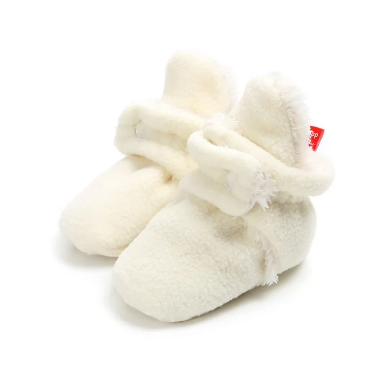 Унисекс для новорожденных Cozie из искусственного флиса Bootie зимняя теплая детская кроватка для новорожденных обувь классический напольный мальчиков M