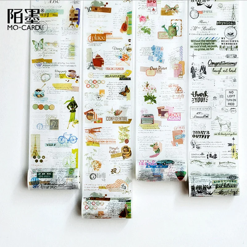 10cm*5m story of european washi tape DIY decoration scrapbooking planner masking adhesive label sticker stationery | Канцтовары для