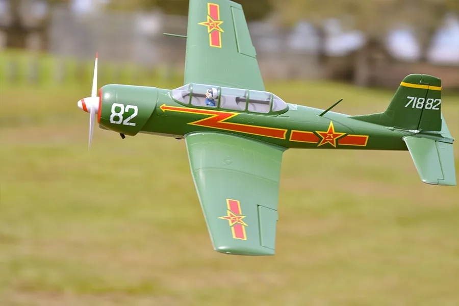 FMS 1200 мм 1 2 м (42 9 дюйма) CJ6 CJ-6 RC самолет китайский тренажер с уклоняющим 3S EPO хобби