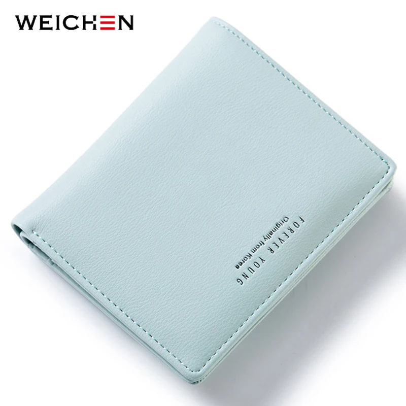 WEICHEN/популярные женские кошельки в тонком стиле сумка для монет на молнии сзади