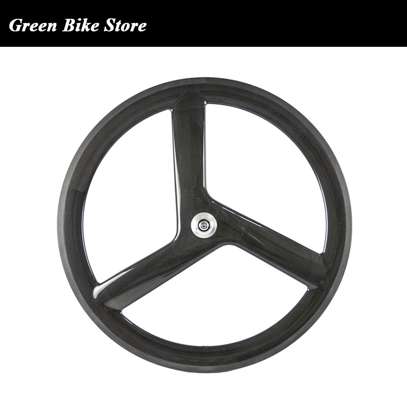 _ Трехспицевое колесо 56 мм глубина 23 ширина клинчерное трехспицевое для трека или