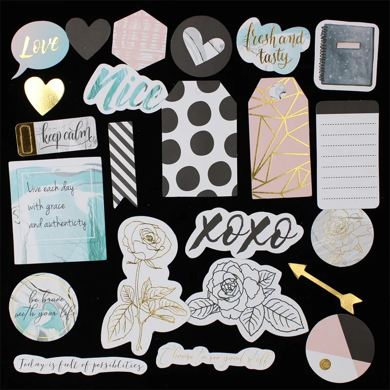 YPP CRAFT для выведения токсинов 40 шт Загадай картона пресс-формы Скрапбукинг Happy