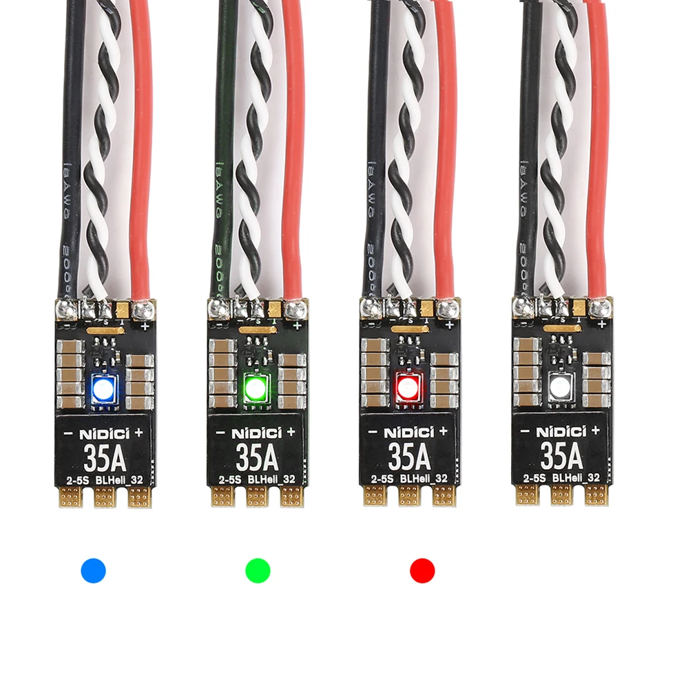 2 шт. HAKRC BLHeli_32 Bit 35A ESC FPV DShot1200 2-5S Мощный светодиодный регулятор скорости для RC Racing