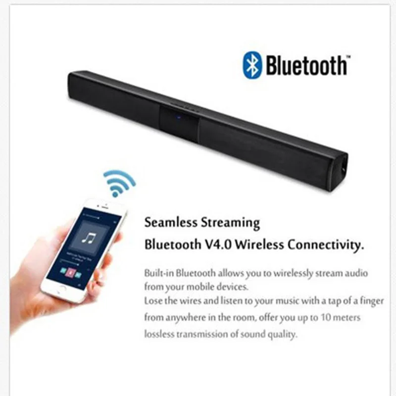 Новый беспроводной Bluetooth AUX USB компьютерные колонки 2 1 стерео 20 Вт звук бар