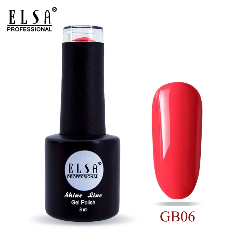GB06 Elsa 8 мл Гель-лак для ногтей для маникюра полуперманентный Vernis верхнее покрытие УФ светодиодный Гель-лак впитывающийся художественный Гель-лак для ногтей - Цвет: GB06